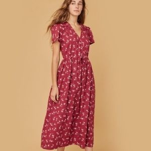 Christy Dawn | The Dawn Dress in Red Floral (OS)